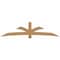 Ekena Millwork Davenport Timber Gable Bracket, Western Red Cedar, 108"W x 27"H x 5 1/2"D x 5 1/2"F, 6/12 Pitch GBW108X27X0606DAV00SWR - alternate 1